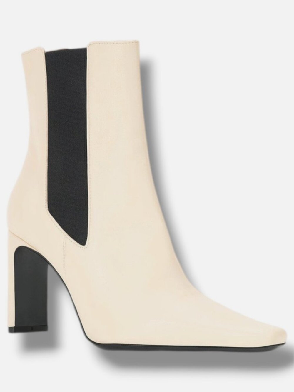 Staud Women's Beige Wally 90MM Leather Ankle Boots Shoes Size EU:38.5 US:8.5